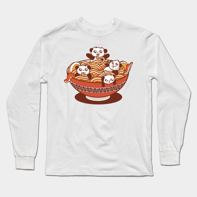 PandaRamen Long Sleeve T-Shirt by DesignsbyReg